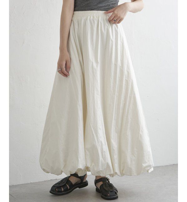 VENCE share style「パールタフタバルーンスカート」|スカート|オフホワイト