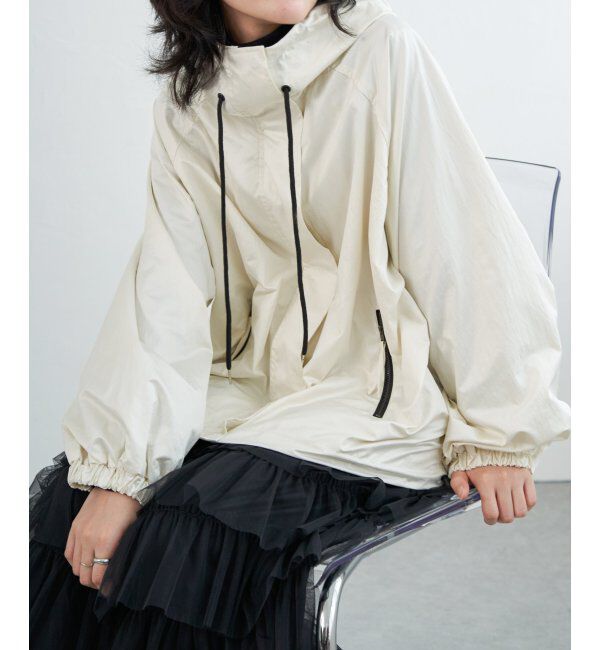 VENCE share style「パールタフタマウンテンパーカー」|ブルゾン・スタジャン|オフホワイト