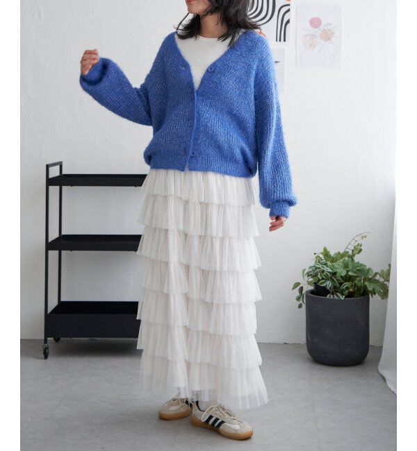 VENCE share style「ラメシャギーカーディガン」|カーディガン|