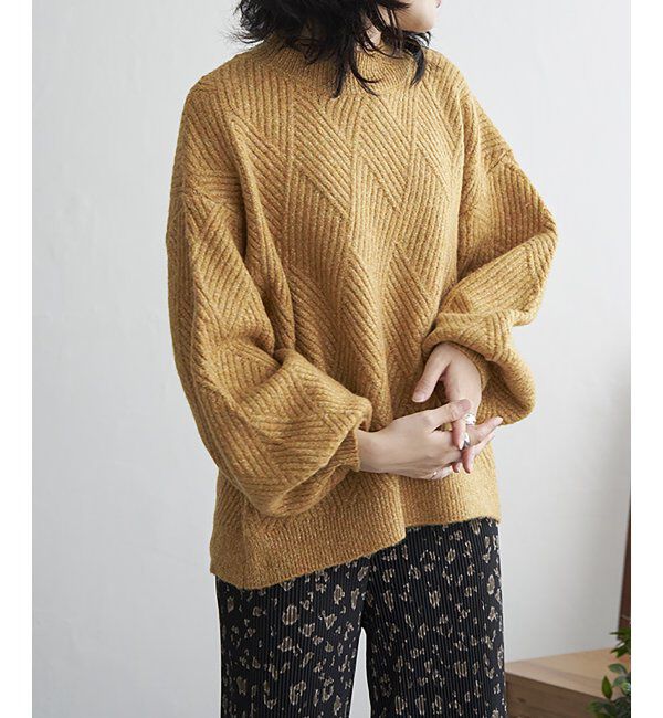 VENCE share style「ブークレダイヤ柄ニット」|ニット・セーター|