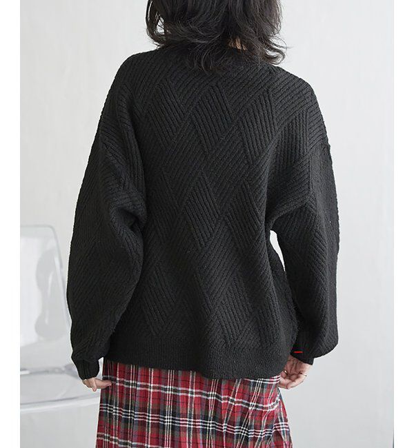 VENCE share style「ブークレダイヤ柄ニット」|ニット・セーター|