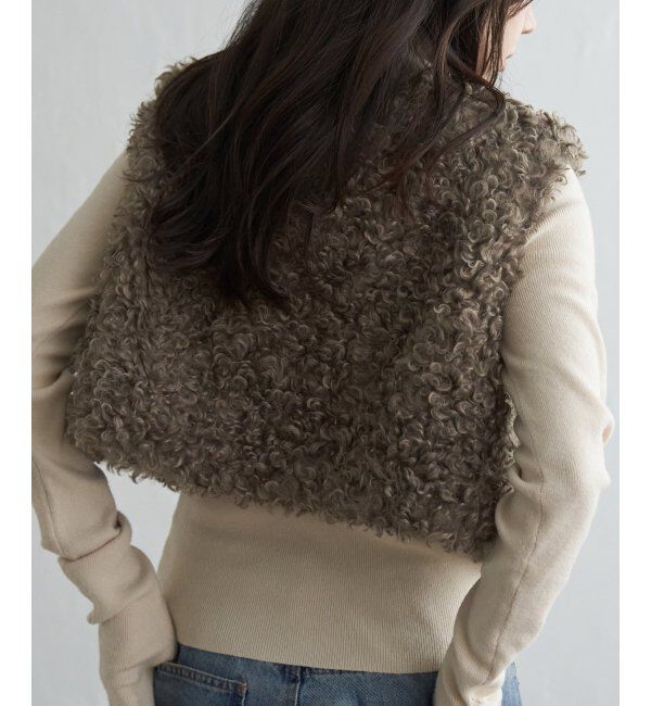 VENCE share style「プードルファーショートベスト」|その他|