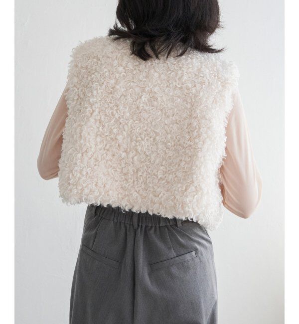 VENCE share style「プードルファーショートベスト」|その他|