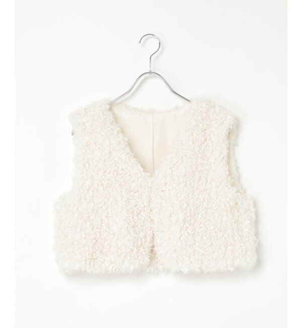 VENCE share style「プードルファーショートベスト」|その他|