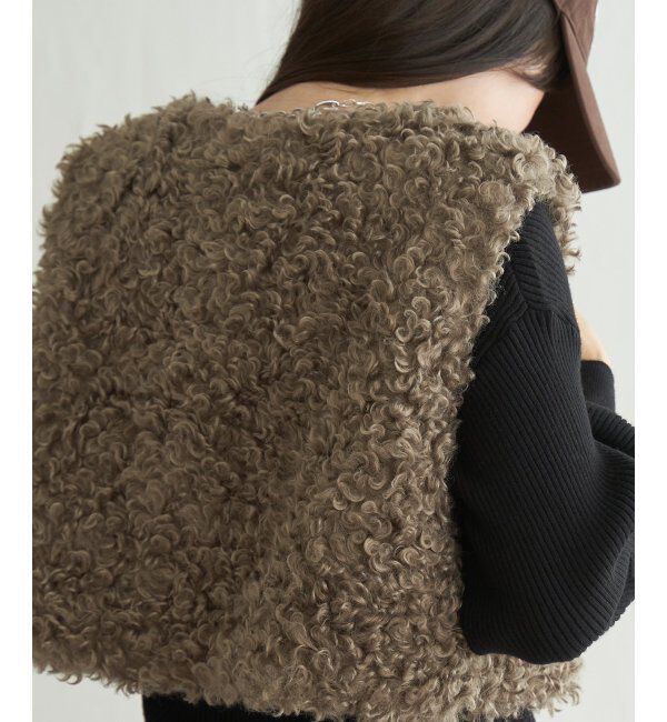 VENCE share style「プードルファーショートベスト」|その他|