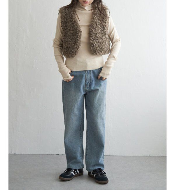 VENCE share style「プードルファーショートベスト」|その他|