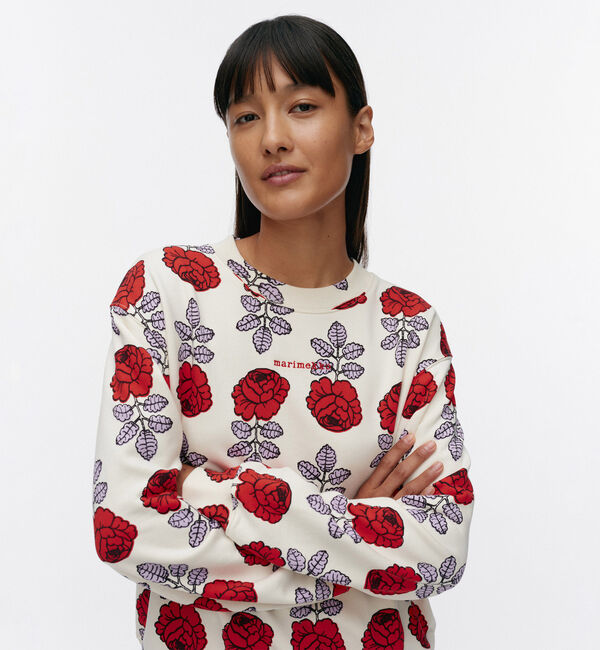 Marimekko「Leiot Vihkiruusu スウェット」|シャツ・ブラウス|