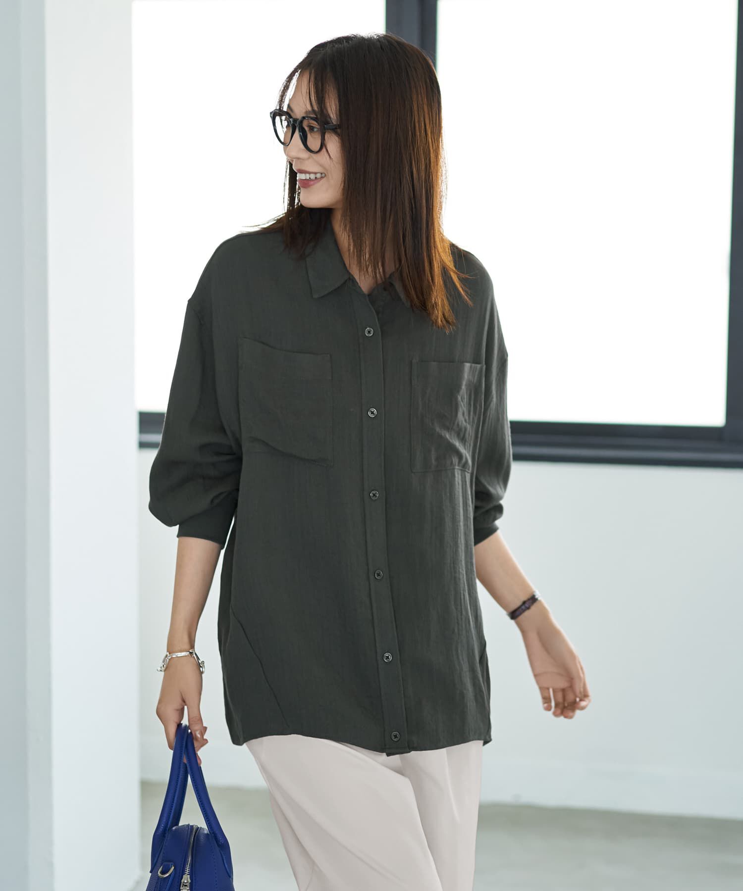 STYLE DELI「【LUXE】前裾イン風ワザあり2WAYシャツ」|シャツ・ブラウス|スミクロ