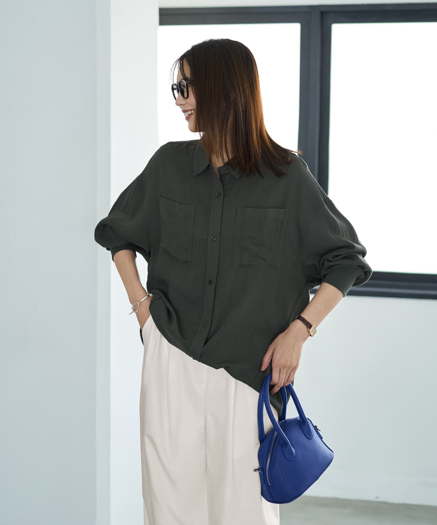 STYLE DELI「【LUXE】前裾イン風ワザあり2WAYシャツ」|シャツ・ブラウス|