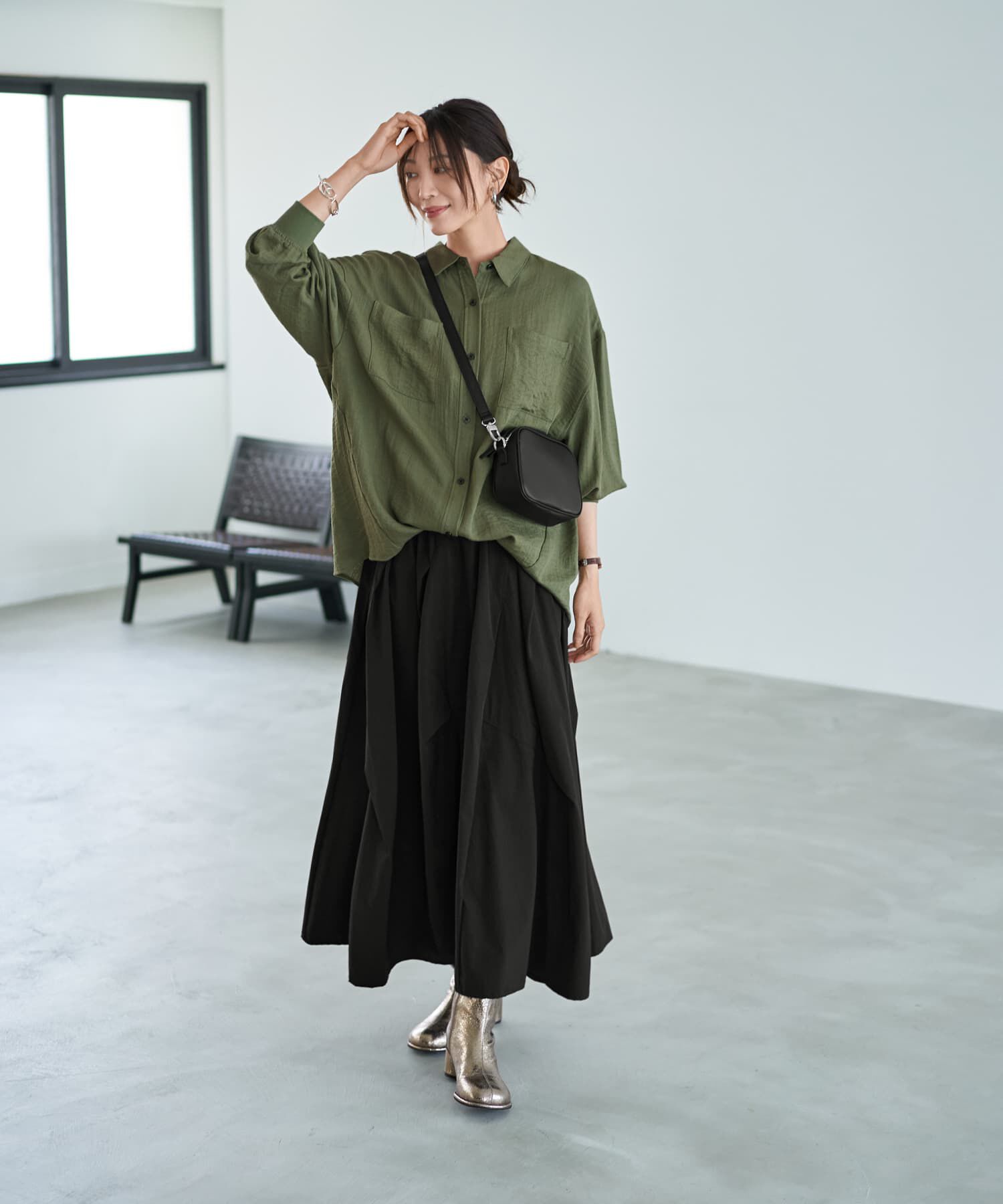 STYLE DELI「【LUXE】前裾イン風ワザあり2WAYシャツ」|シャツ・ブラウス|