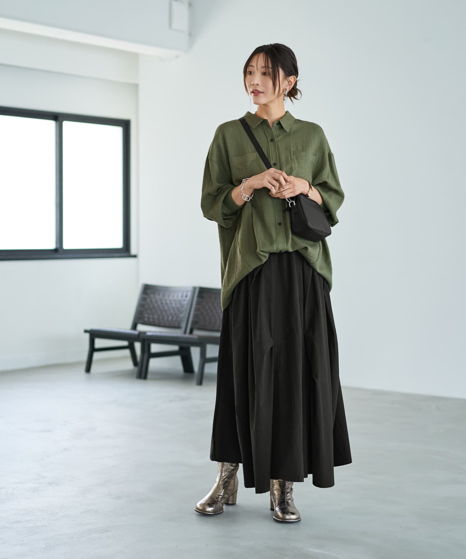 STYLE DELI「【LUXE】前裾イン風ワザあり2WAYシャツ」|シャツ・ブラウス|