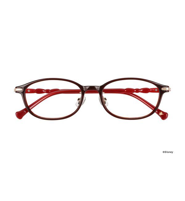  「ウェリントン型 メガネ Disney PRINCESS 白雪姫 (カジュアルライン) ディズニープリンセス レンズ交換券付」|メガネ|