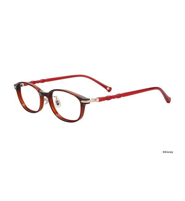  「ウェリントン型 メガネ Disney PRINCESS 白雪姫 (カジュアルライン) ディズニープリンセス レンズ交換券付」|メガネ|