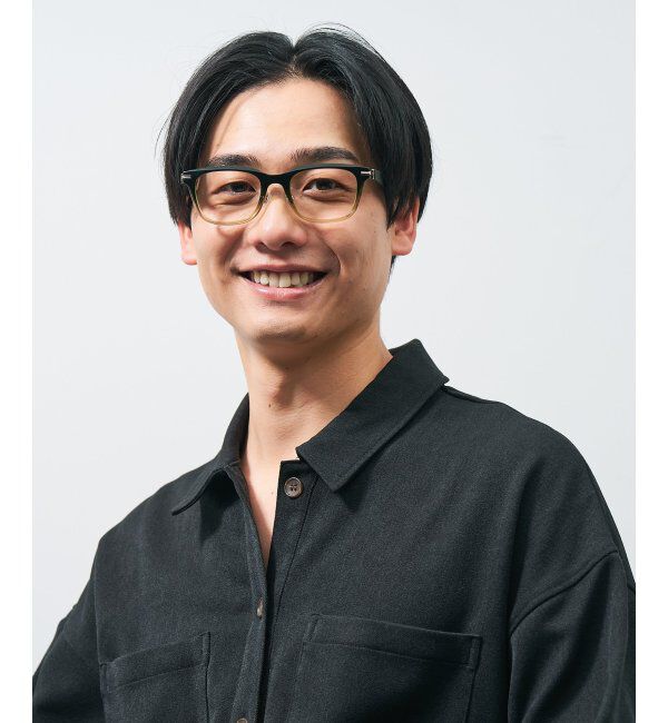  「ウェリントン型 メガネ | レザー調 ラバーテンプル ズレ落ち防止 メンズ ビジネス レンズ交換券付」|メガネ|