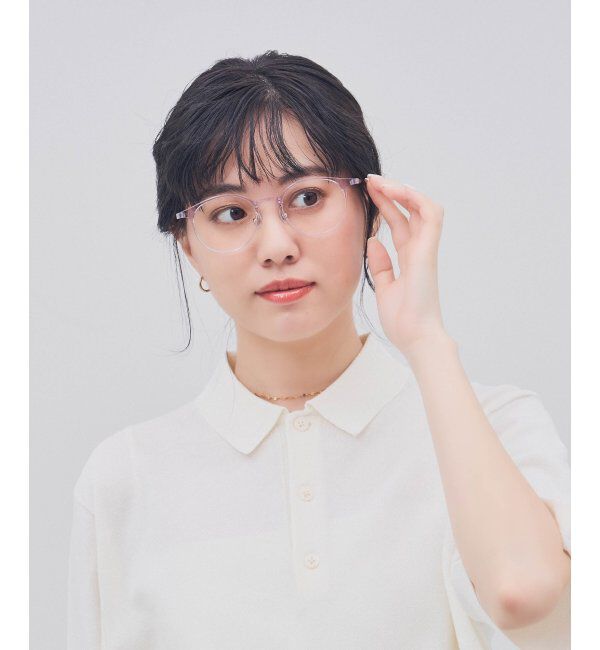  「ボストン型 メガネ｜クリアカラー｜伊達メガネ 度付きメガネ｜ユニセックス  レンズ交換券付」|メガネ|