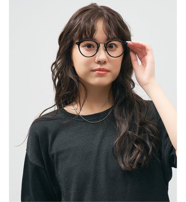  「Zoff｜STUDIO SEVEN｜ボストン型 メガネ プラスチック&times;メタル｜伊達メガネ 度付きメガネ レンズ交換券付」|メガネ|