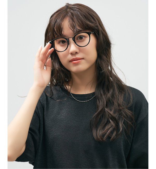  「Zoff｜STUDIO SEVEN｜ボストン型 メガネ プラスチック&times;メタル｜伊達メガネ 度付きメガネ レンズ交換券付」|メガネ|