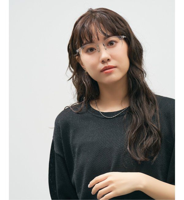  「Zoff｜STUDIO SEVEN｜ボストン型 メガネ プラスチック&times;メタル｜伊達メガネ 度付きメガネ レンズ交換券付」|メガネ|