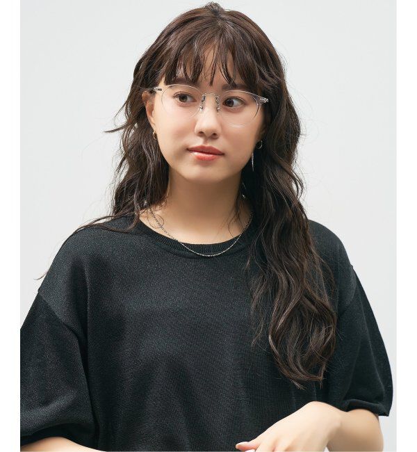  「Zoff｜STUDIO SEVEN｜ボストン型 メガネ プラスチック&times;メタル｜伊達メガネ 度付きメガネ レンズ交換券付」|メガネ|