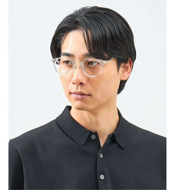  「Zoff｜STUDIO SEVEN｜ボストン型 メガネ プラスチック&times;メタル｜伊達メガネ 度付きメガネ レンズ交換券付」|メガネ|