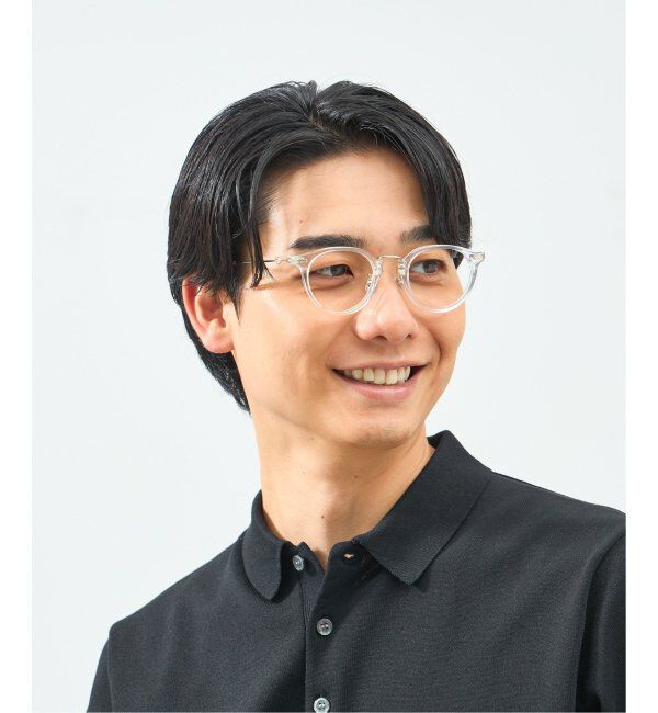  「Zoff｜STUDIO SEVEN｜ボストン型 メガネ プラスチック&times;メタル｜伊達メガネ 度付きメガネ レンズ交換券付」|メガネ|