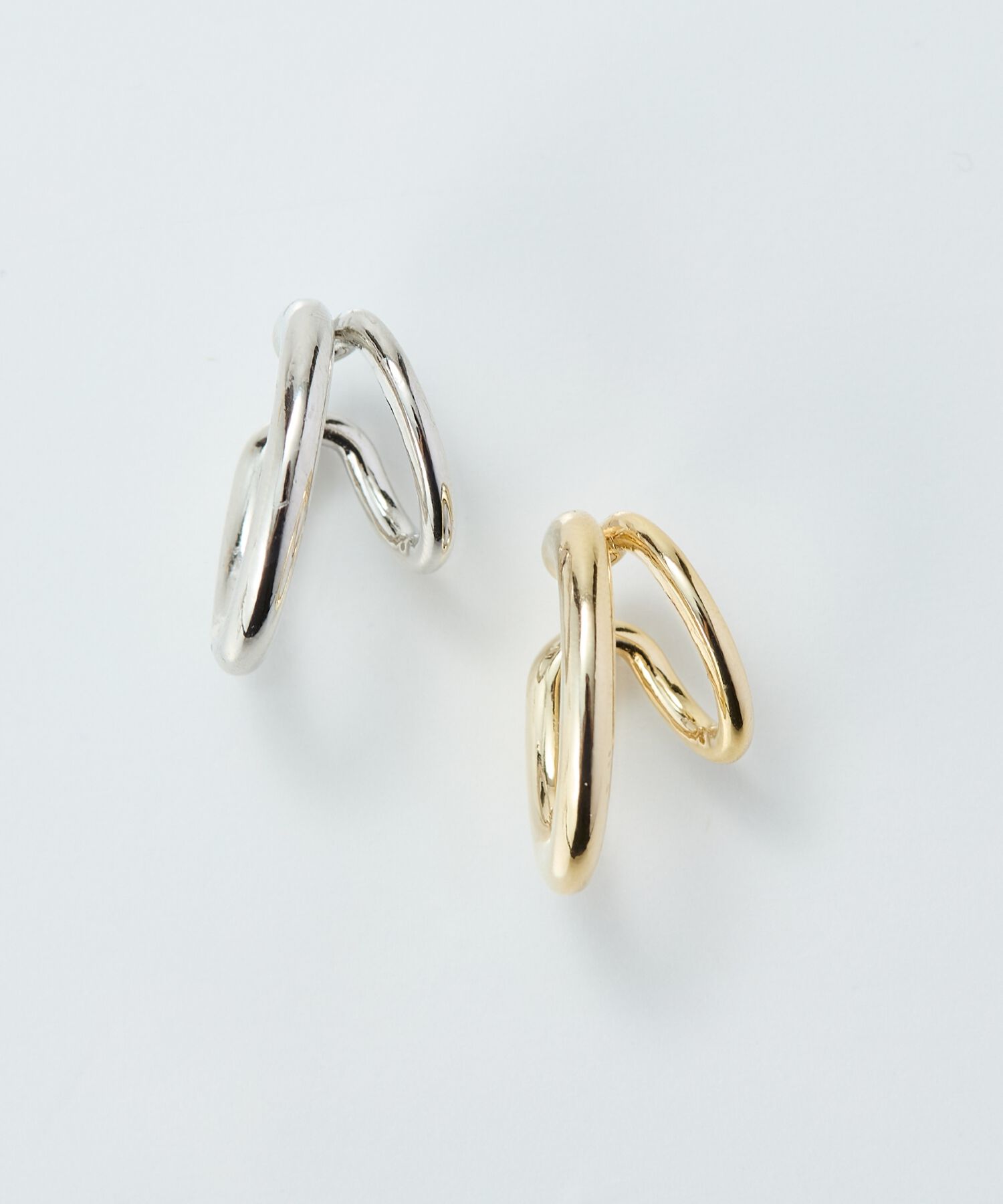 Phoebe「【金属アレルギー対応】ダブルシャインイヤーカフ　ゴールド/ニッケルフリー」|イヤーカフ|