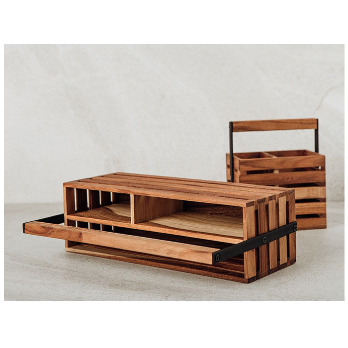 BACKYARD FAMILY「小物入れ 木製 通販 ツールボックス 収納ボックス 小物ケース リモコン 収納 収納ケース 卓上」|その他|