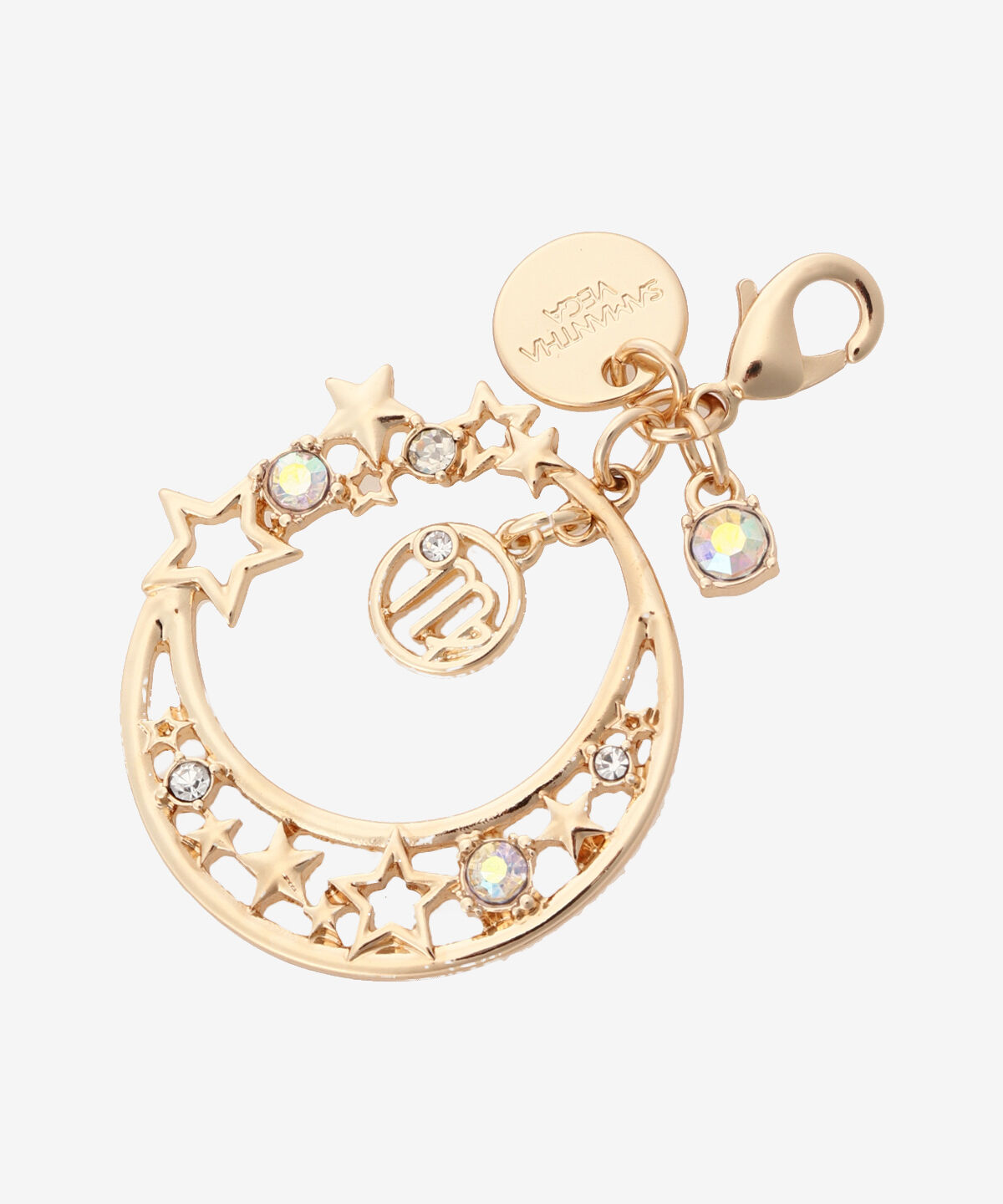 Samantha Vega「星座ファスナーチャーム（おとめ座）」|チャーム・キーホルダー|ゴールド