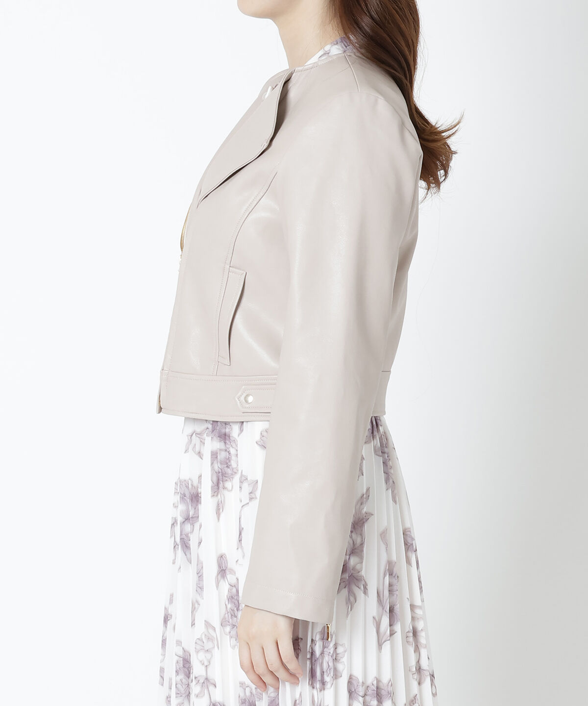 WILLSELECTION「ノーカラーライダースジャケット」|ライダースジャケット|