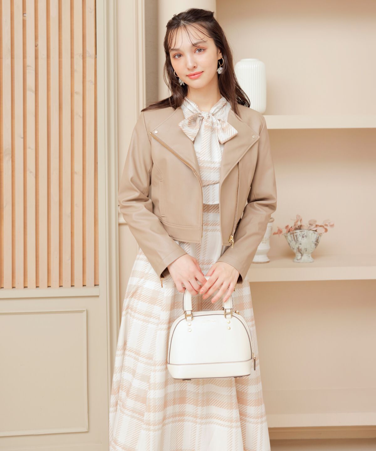 WILLSELECTION「ノーカラーライダースジャケット」|ライダースジャケット|