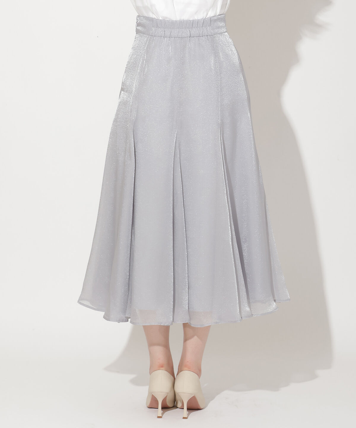 WILLSELECTION「シャイニーフレアスカート」|フレア|