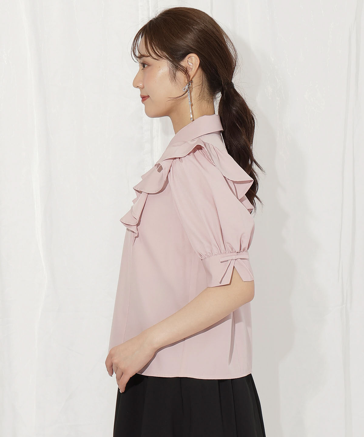 WILLSELECTION「スリーブリボンブラウス」|シャツ・ブラウス|