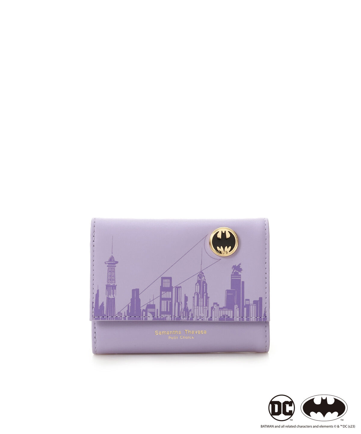 Samantha Thavasa Petit Choice「「バットマン」コレクション 折財布」|財布|ラベンダー