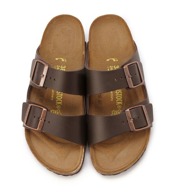 BIRKENSTOCK「【ビルケンシュトック】アリゾナ/ダークブラウン ナチュラルレザー/サンダル メンズ レディース」|サンダル|