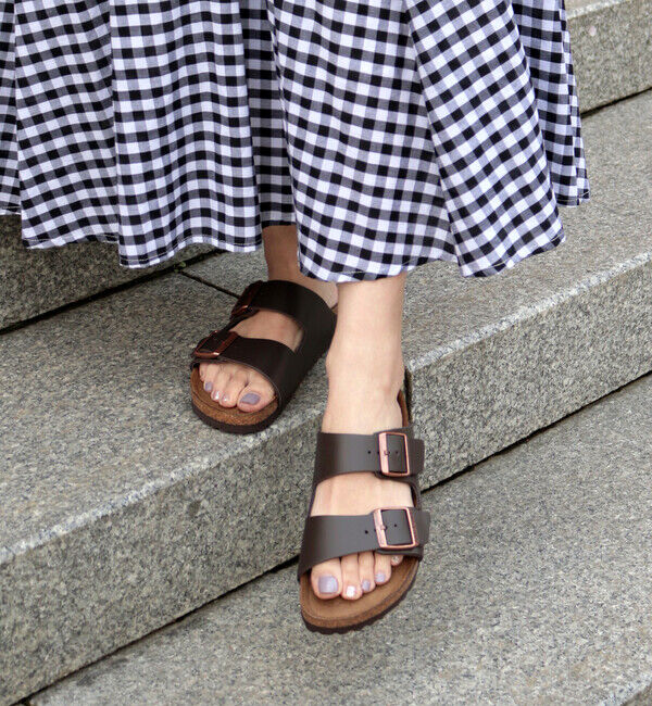 BIRKENSTOCK「【ビルケンシュトック】アリゾナ/ダークブラウン ナチュラルレザー/サンダル メンズ レディース」|サンダル|