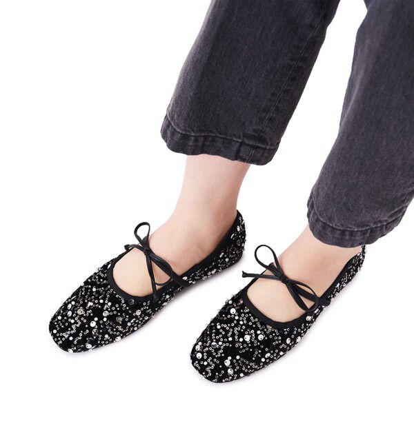 ODETTE E ODILE「＜SY＞スパンコールバレエ フラット10●&uarr;」|バレエシューズ|