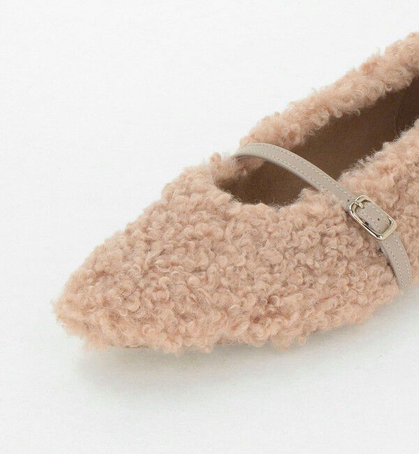 UNITED ARROWS「フェイクファー フラットパンプス」|パンプス|