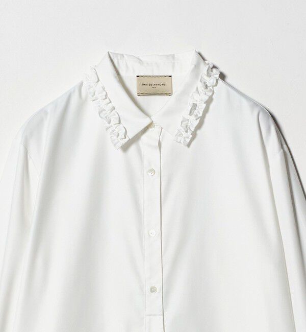 UNITED ARROWS「ミニフリルシャツ‐ウォッシャブル‐」|シャツ・ブラウス|