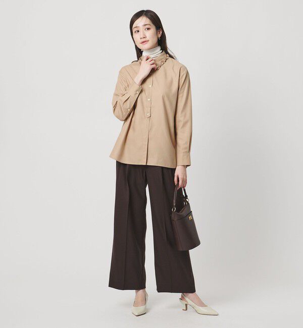 UNITED ARROWS「ミニフリルシャツ‐ウォッシャブル‐」|シャツ・ブラウス|