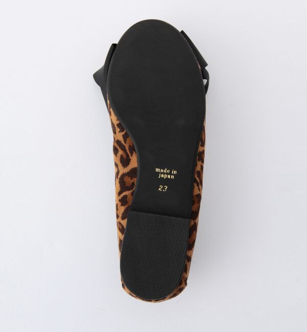 Ray BEAMS 「SEPTEMBER MOON / リボン バレエシューズ レオパード」|その他|