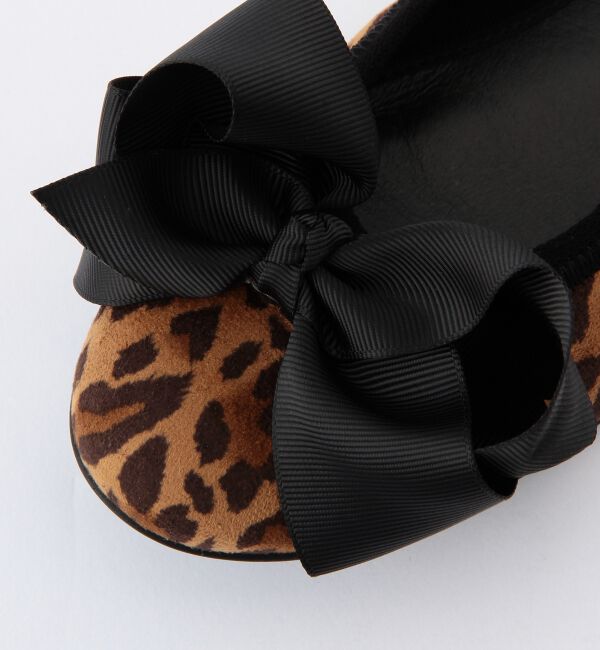 Ray BEAMS 「SEPTEMBER MOON / リボン バレエシューズ レオパード」|その他|