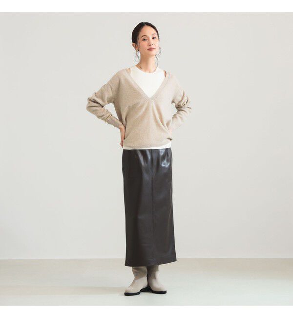 Demi-Luxe BEAMS 「Vネックニット タンクトップ 2WAY セット」|ニット・セーター|