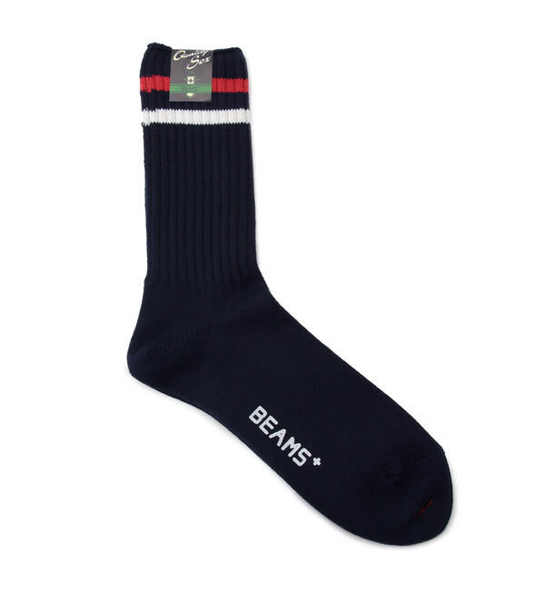 BEAMS PLUS「BEAMS PLUS / スクールボーイ　ソックス」|ソックス|NAVY/WHT/RED