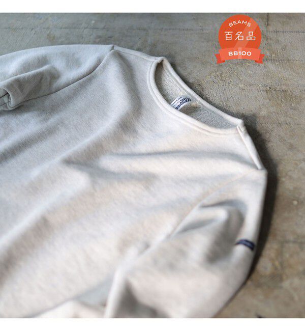 BEAMS PLUS「LOOPWHEELER / 別注 Sweat Boat Neck」|スウェット・ジャージ|OATMEAL