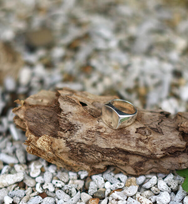 BEAMS「BEAMS / スクエア リング SILVER925」|ネックレス|