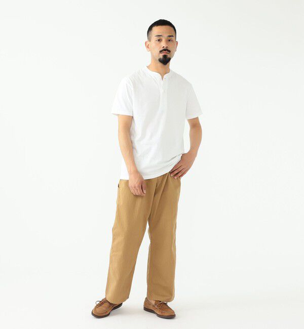 BEAMS PLUS「BEAMS PLUS / 2Pパック ヘンリーネック Tシャツ」|Tシャツ・カットソー|