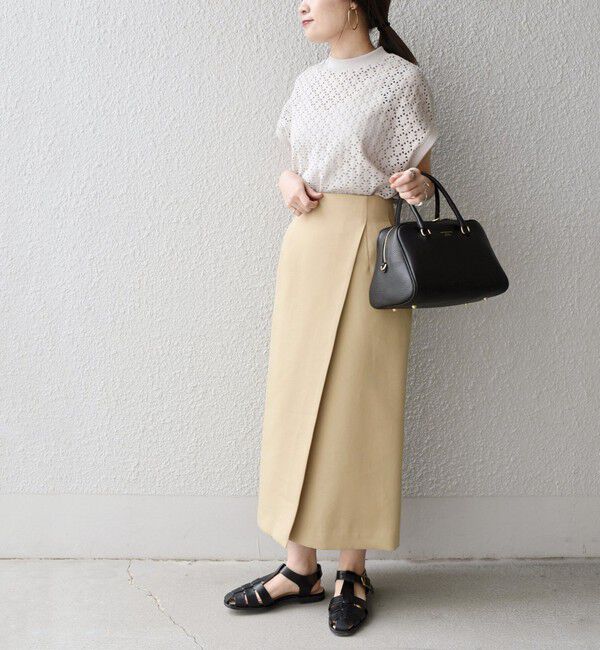 SHIPS for women「【WEB限定】〈手洗い可能〉アイレット クルーネック プルオーバー」|Tシャツ・カットソー|