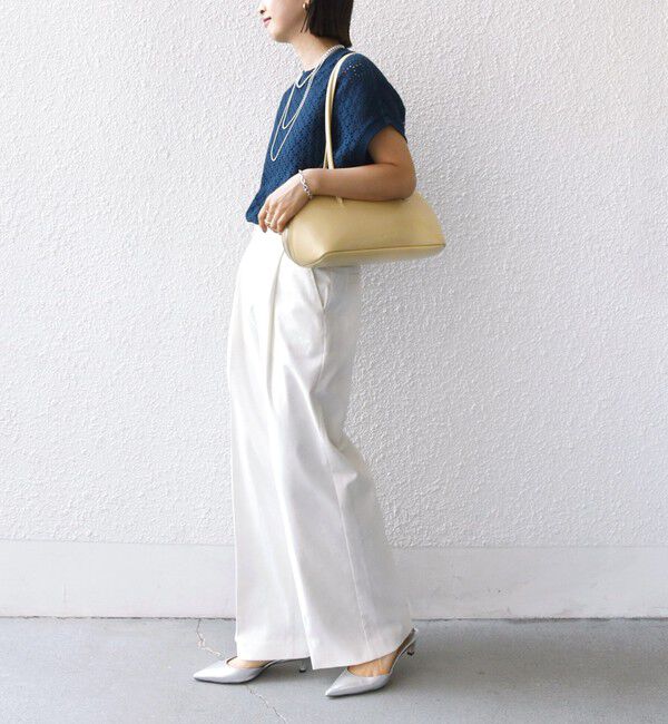 SHIPS for women「【WEB限定】〈手洗い可能〉アイレット クルーネック プルオーバー」|Tシャツ・カットソー|