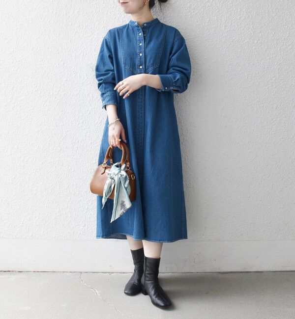 SHIPS any「SHIPS any:〈洗濯機可能〉デニム ブザム シャツ ワンピース［SHIPS any DENIM］」|ワンピース|