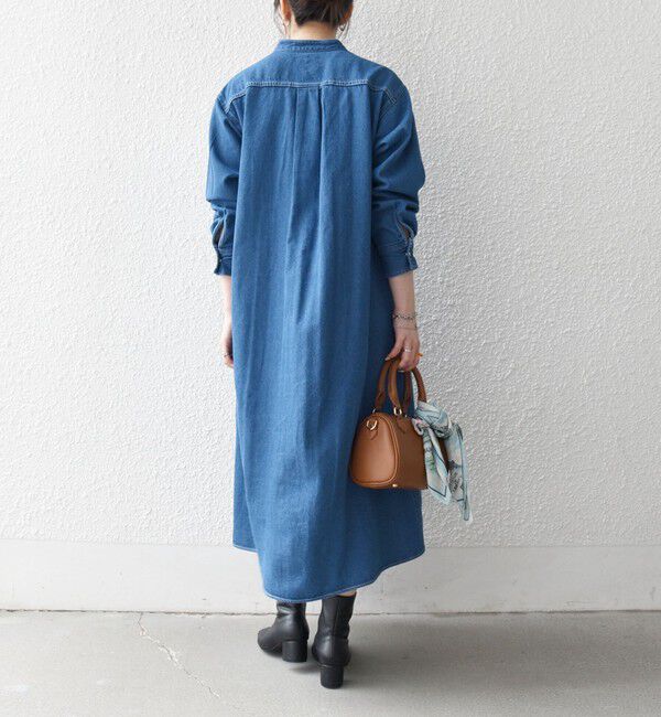 SHIPS any「SHIPS any:〈洗濯機可能〉デニム ブザム シャツ ワンピース［SHIPS any DENIM］」|ワンピース|